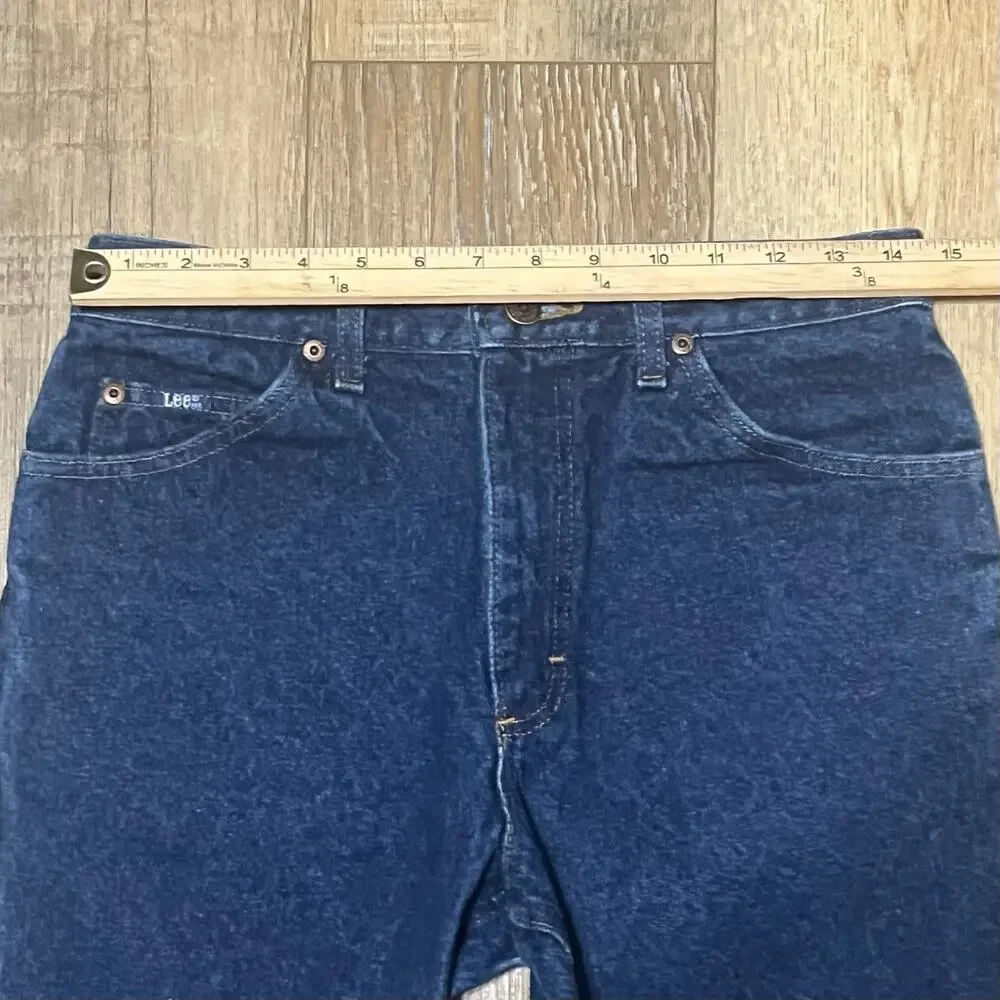 Vintage Lee Riders Jeans Mens 31x32 Blue Denim Made in USA Union Garment Workers - Picture 8 of 9